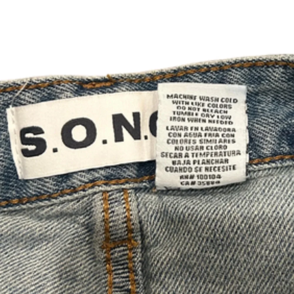 S.O.N.G. relaxed Straight Leg Jeans | Light Vintage Blue Wash | Size 26